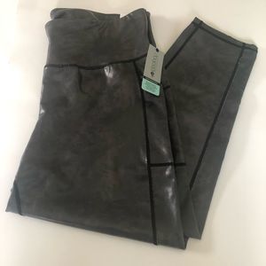 Idealogy Pleather Leggings Womens Medium